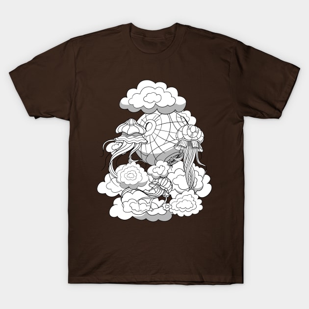 Space Jellyfish T-Shirt by Bagaz